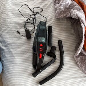 Black and Red Handheld Vacuum Cleaner